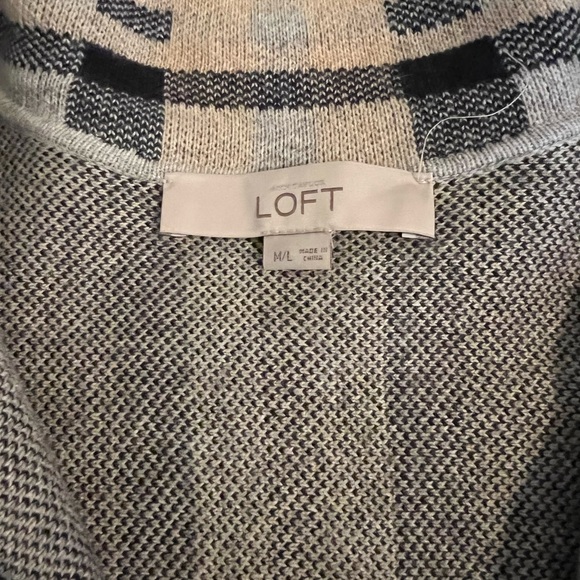 LOFT poncho blazer sweater - Picture 2 of 2